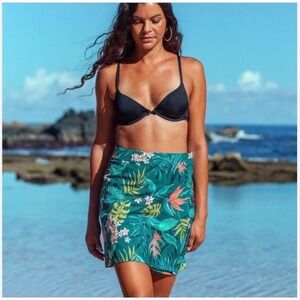 RipSkirt Hawaii Vintage Bali Jungle Wrap Skirt Length 2 XL Beach Vacation Travel
